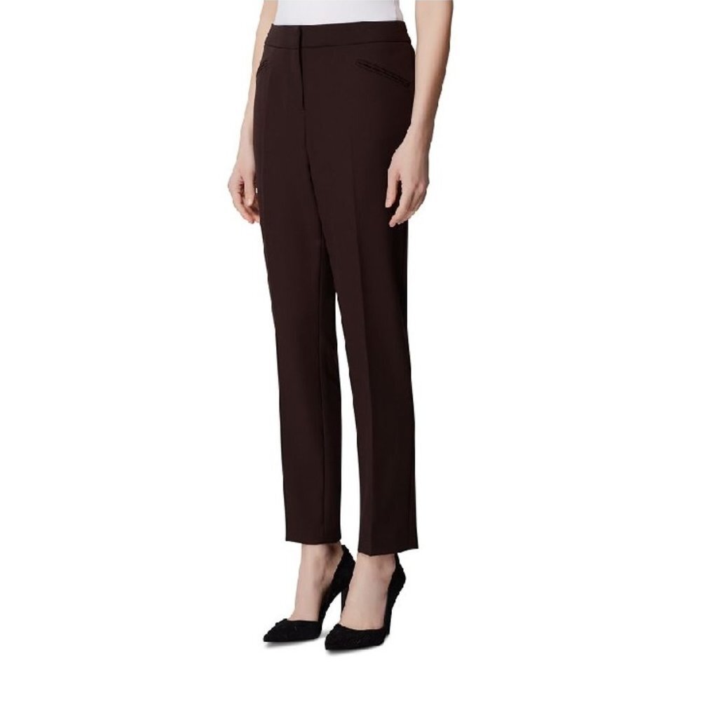 Tahari Asl Petite Angled-Pockets Skinny Pants